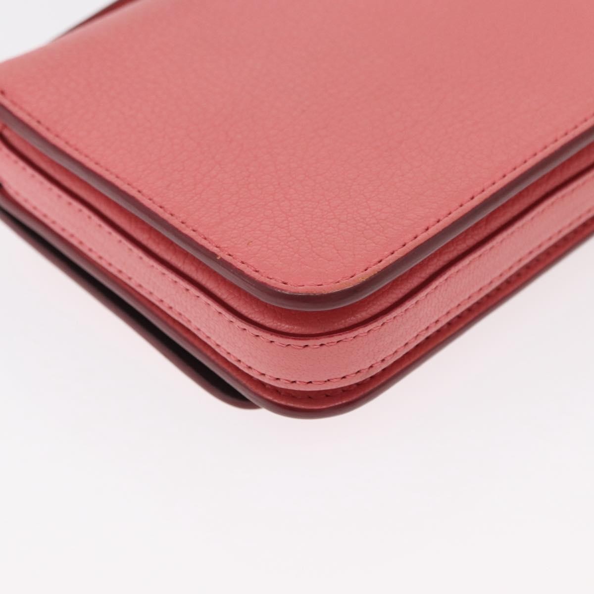 Burberry D-Ring Shoulder Bag Leather, PINK, LEATHER, Shoulder bag