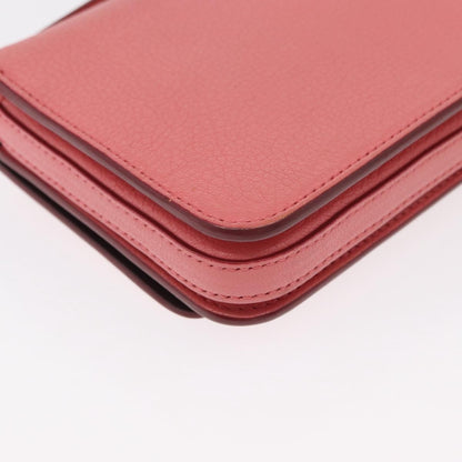 Burberry D-Ring Shoulder Bag Leather, PINK, LEATHER, Shoulder bag