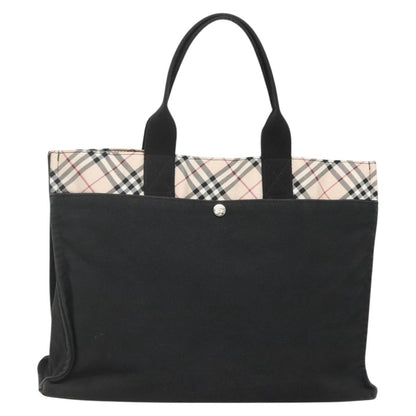 Burberry Nova Check Tote canvas check pattern, BLACK, CANVAS, Tote bag