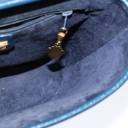 Gucci Vintage Shoulder Bag Leather, BLUE, LEATHER, Shoulder bag