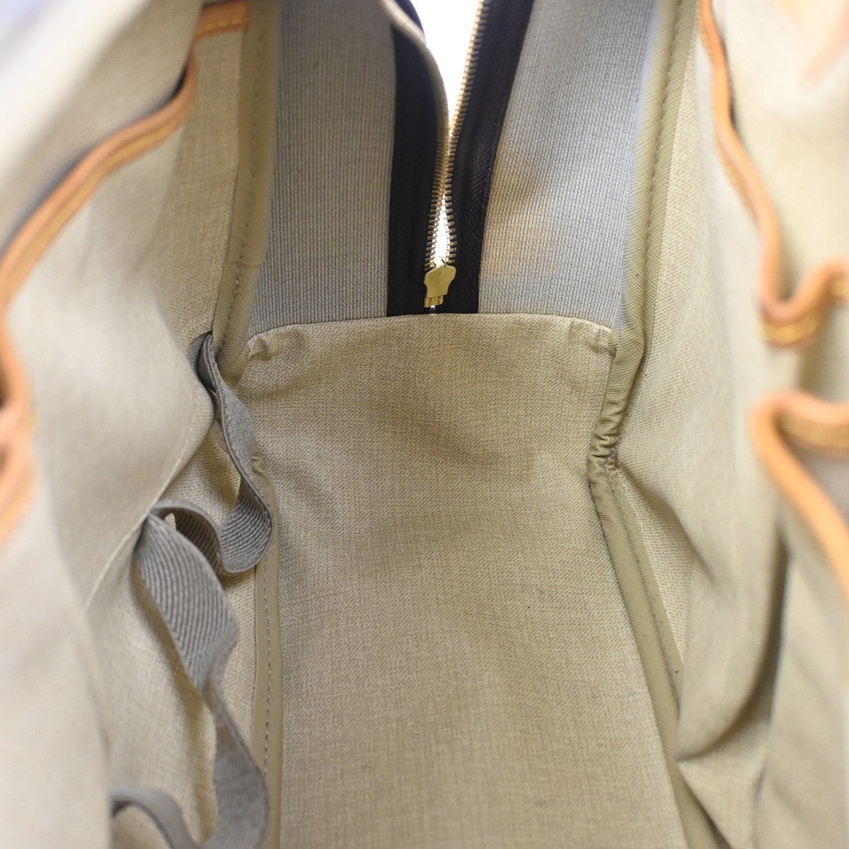 Louis Vuitton Deauville Handbag Monogram Canvas, BROWN, LEATHER, Handbag