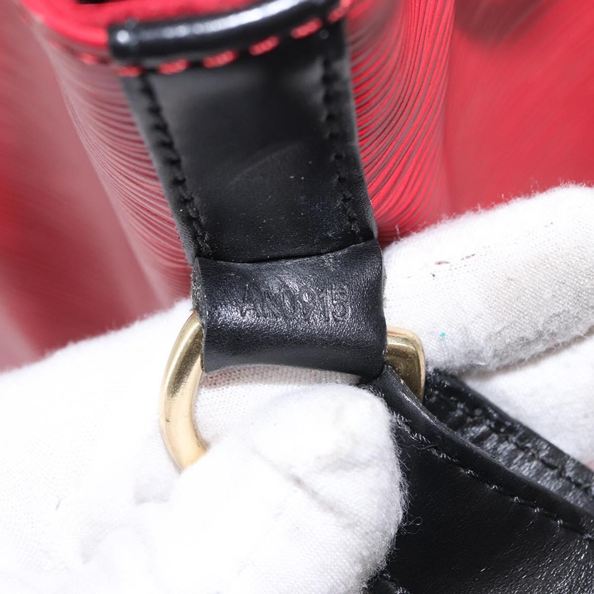 Louis Vuitton Bicolor Petit Noe Handbag Epi Leather, BLACK, LEATHER, Shoulder bag