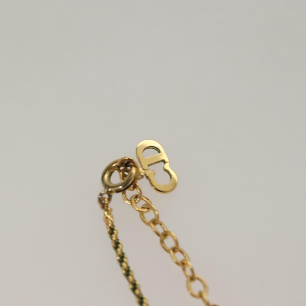 Christian Dior CD Pendant Necklace Metal, GOLD, METAL, Necklace