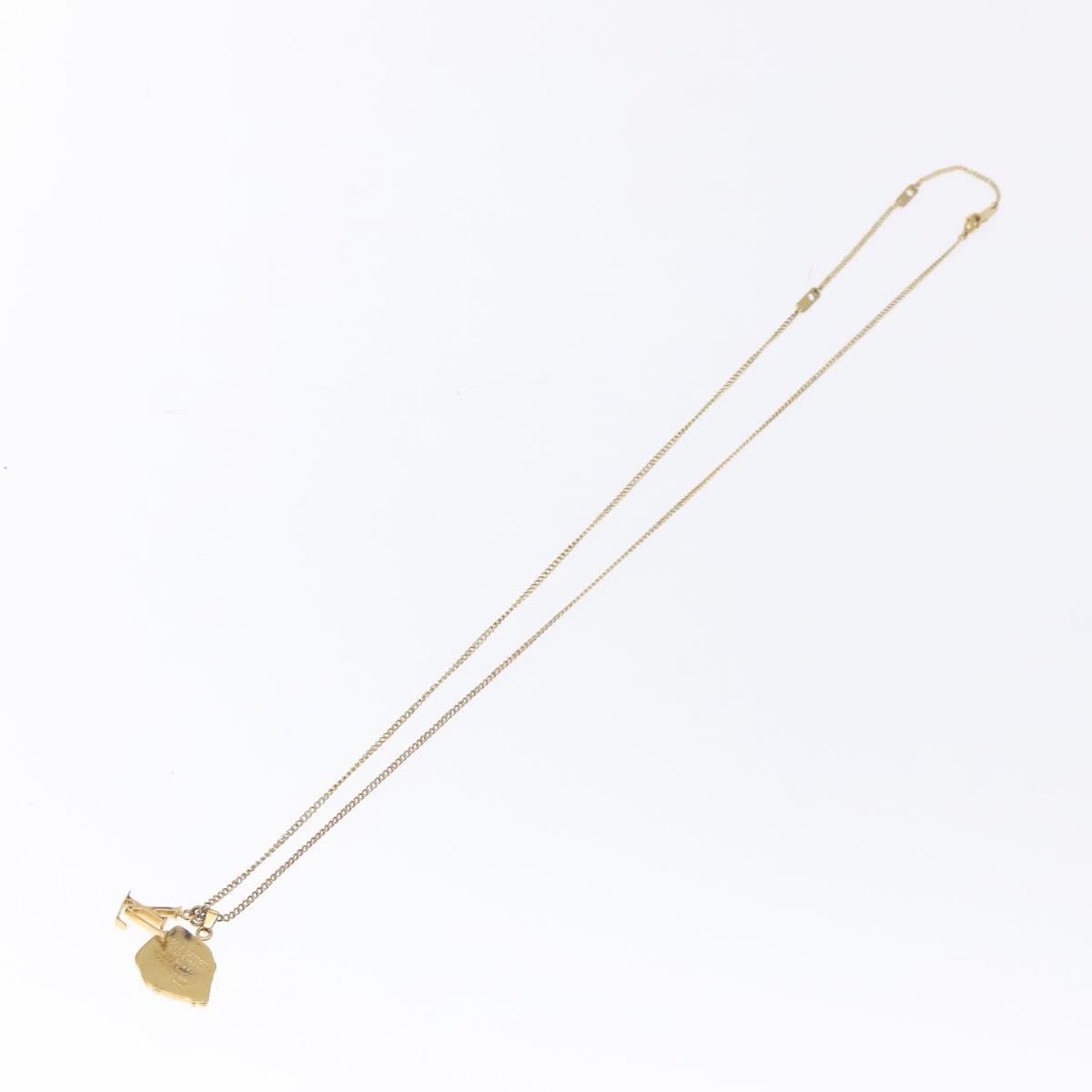 Louis Vuitton LV Initiales Pendant Metal, GOLD, METAL, Necklace