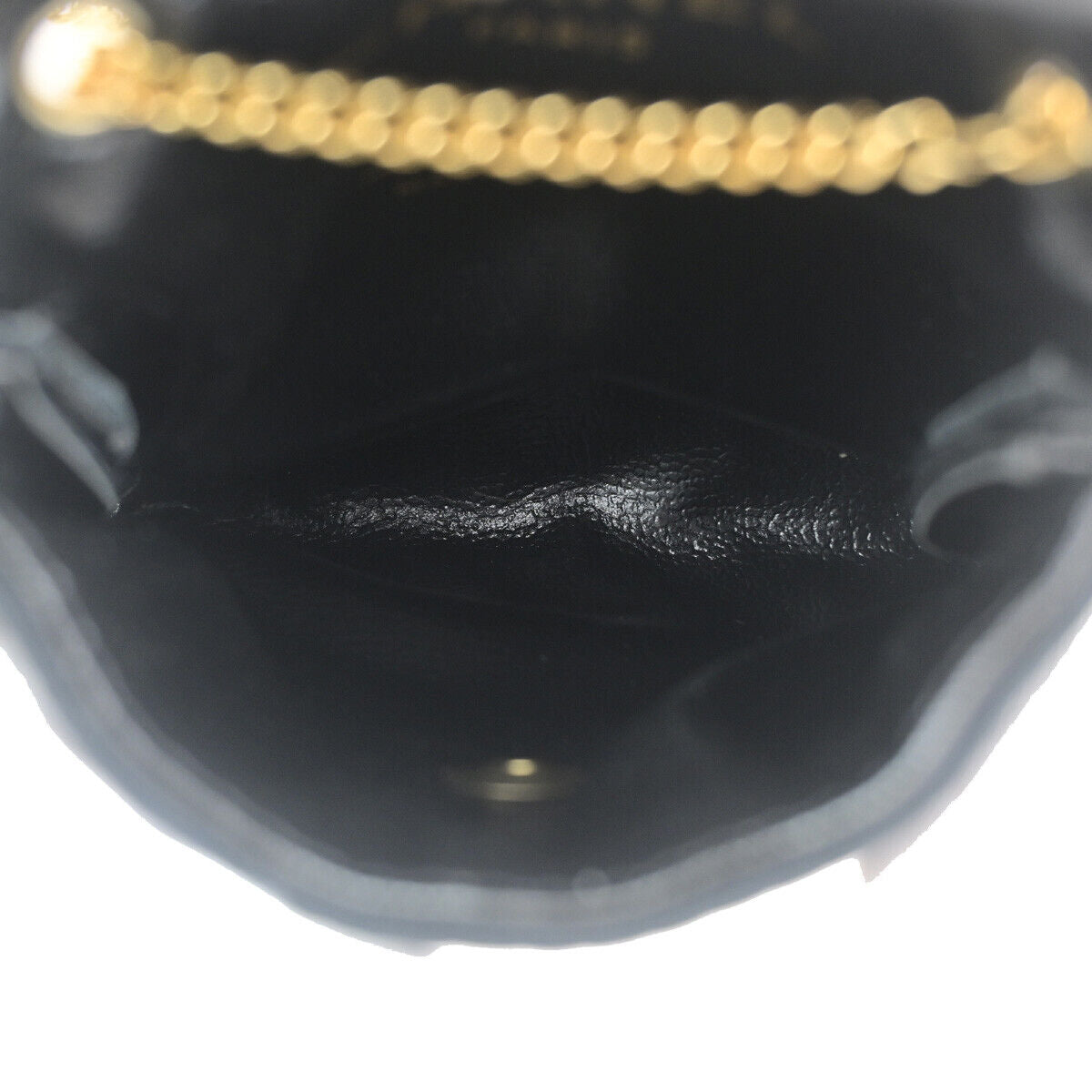 Chanel CC Logo Micro Matelasse Shoulder Bag Pouch Canvas, BLACK, CANVAS, Shoulder bag