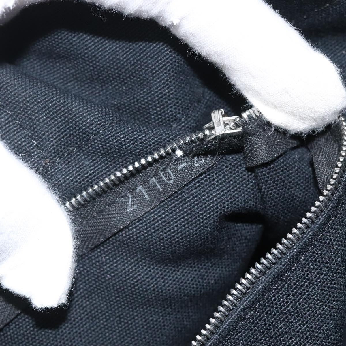 Hermes Fourre Tout Tote Canvas, BLACK, CANVAS, Tote bag