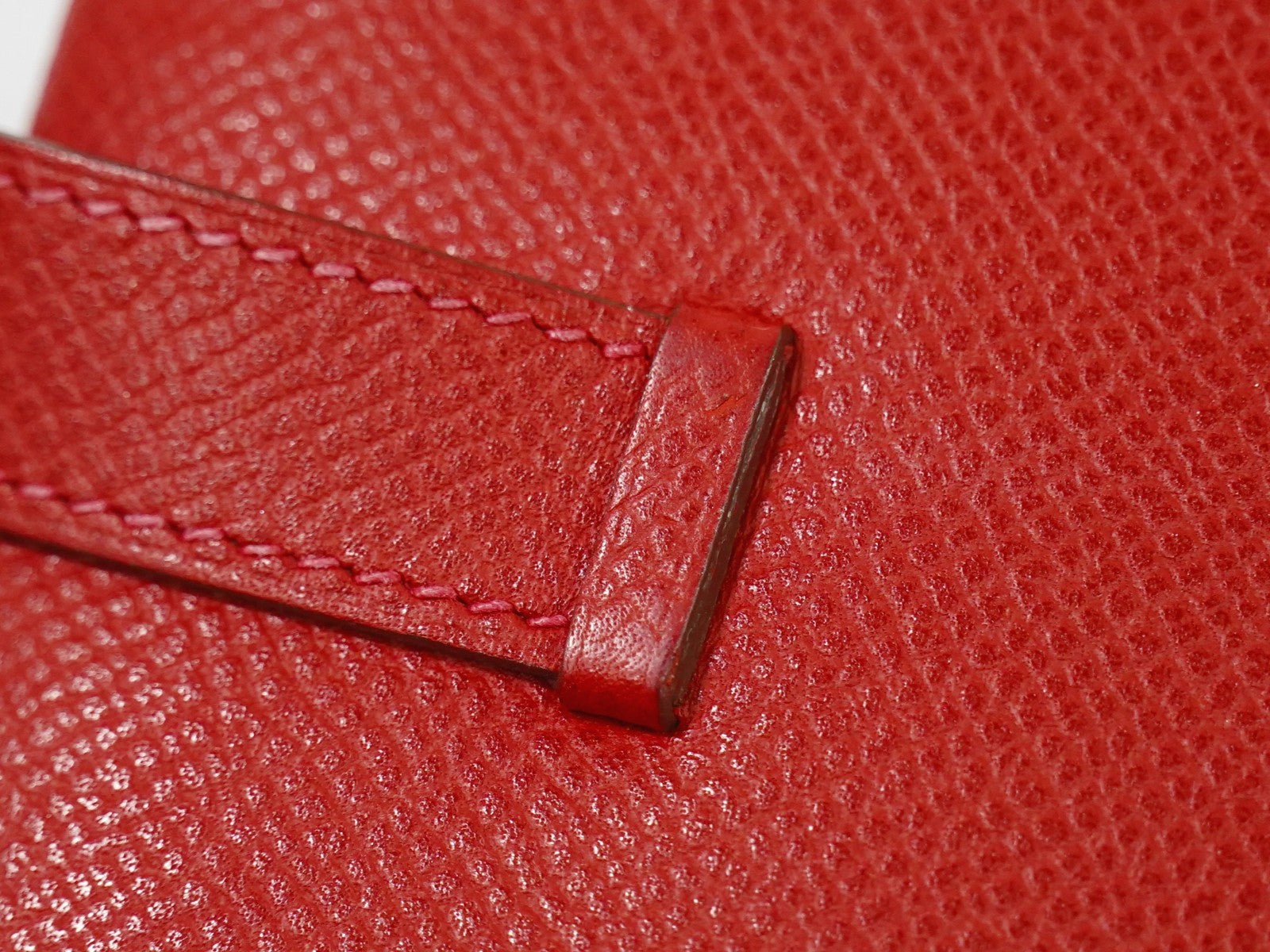 Hermes Bearn Wallet Epsom, RED, LEATHER, Wallets