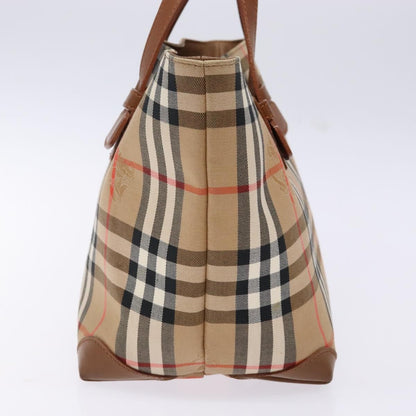 Burberry Nova Check Tote Canvas and Leather, BEIGE, CANVAS, Tote bag