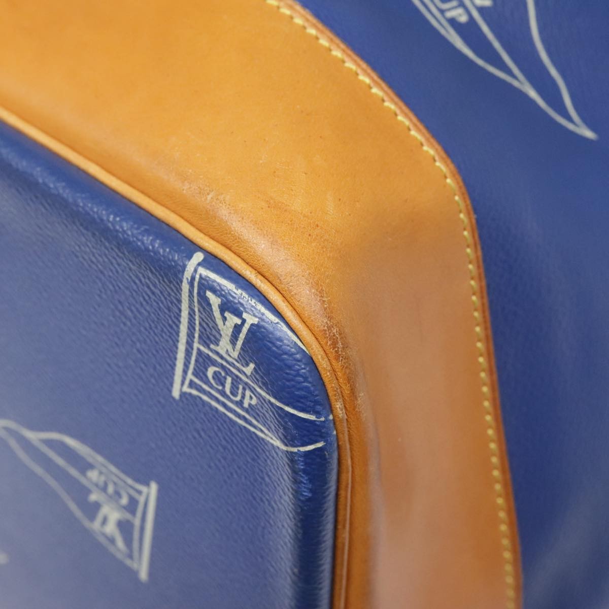 Louis Vuitton Cup Sac Marin Bandouliere Bag Coated Canvas, BLUE, PVC, Shoulder bag