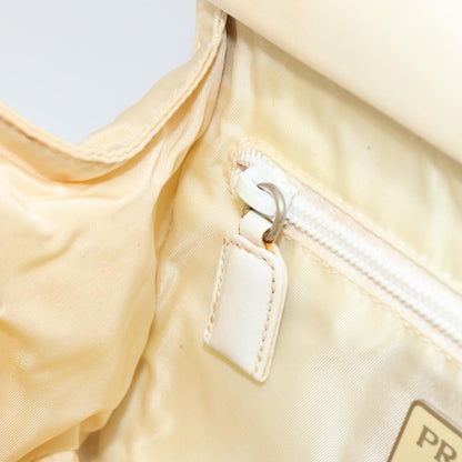 Prada Vintage Shoulder Bag Leather, WHITE, LEATHER, Shoulder bag