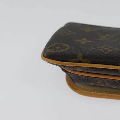 Louis Vuitton Tikal Wristlet Pochette Monogram Canvas, BROWN, CANVAS, Clutche & pouche