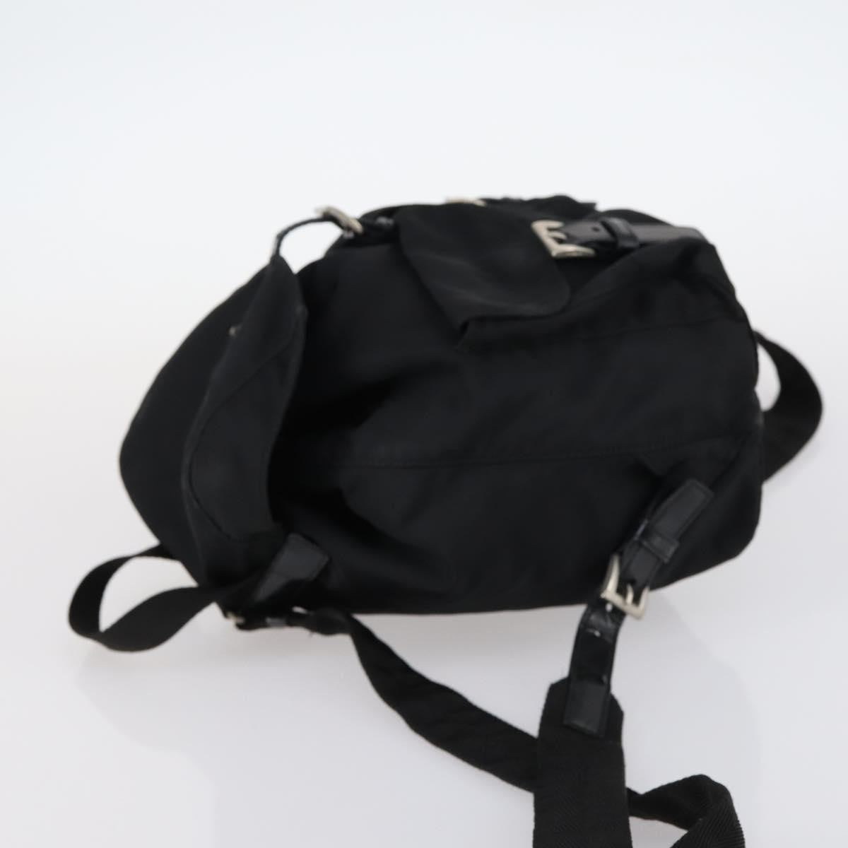 Prada Double Front Pocket Backpack Tessuto, BLACK, NYLON, Backpack