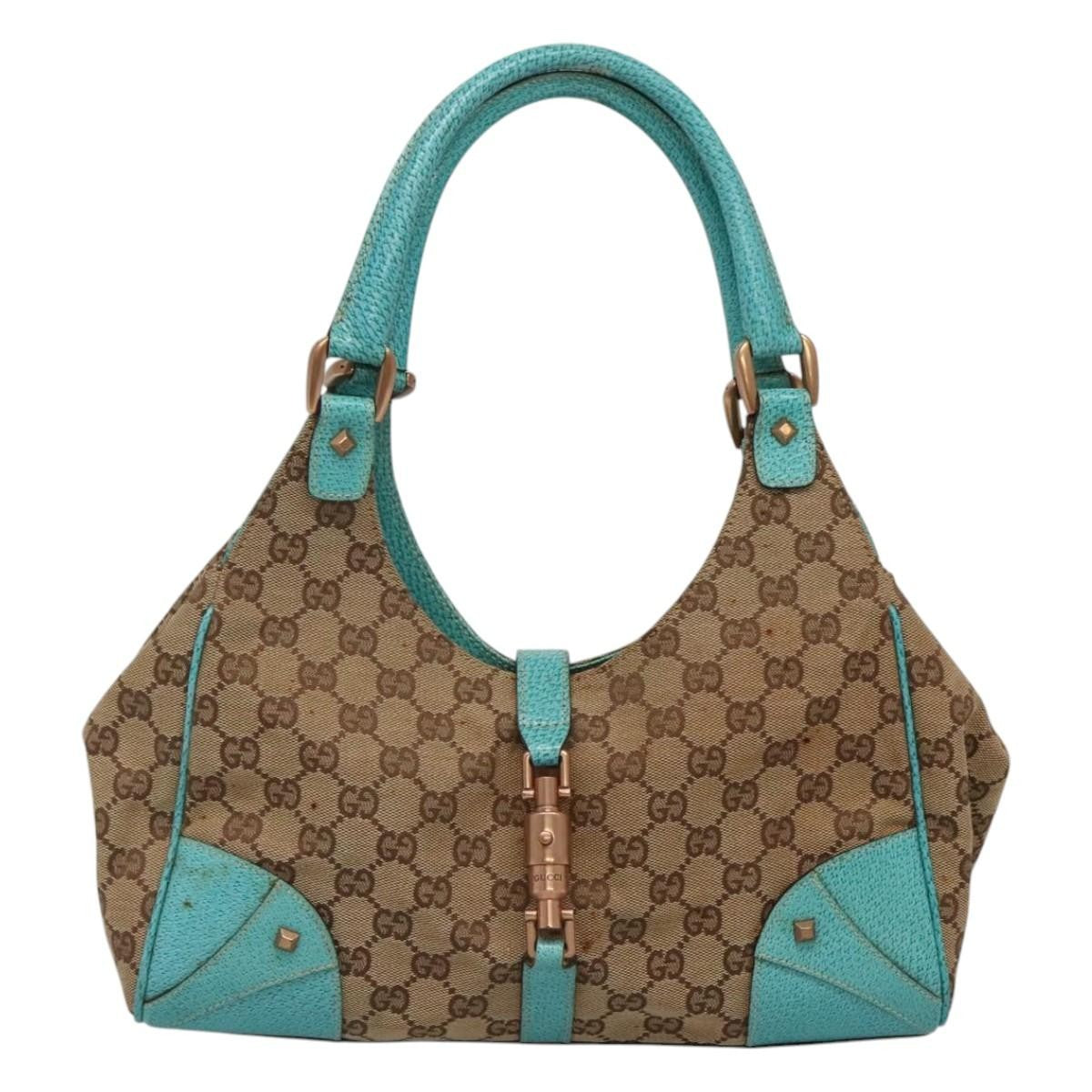 Gucci Joy Bardot Hobo GG Canvas, BEIGE, CANVAS, Handbag