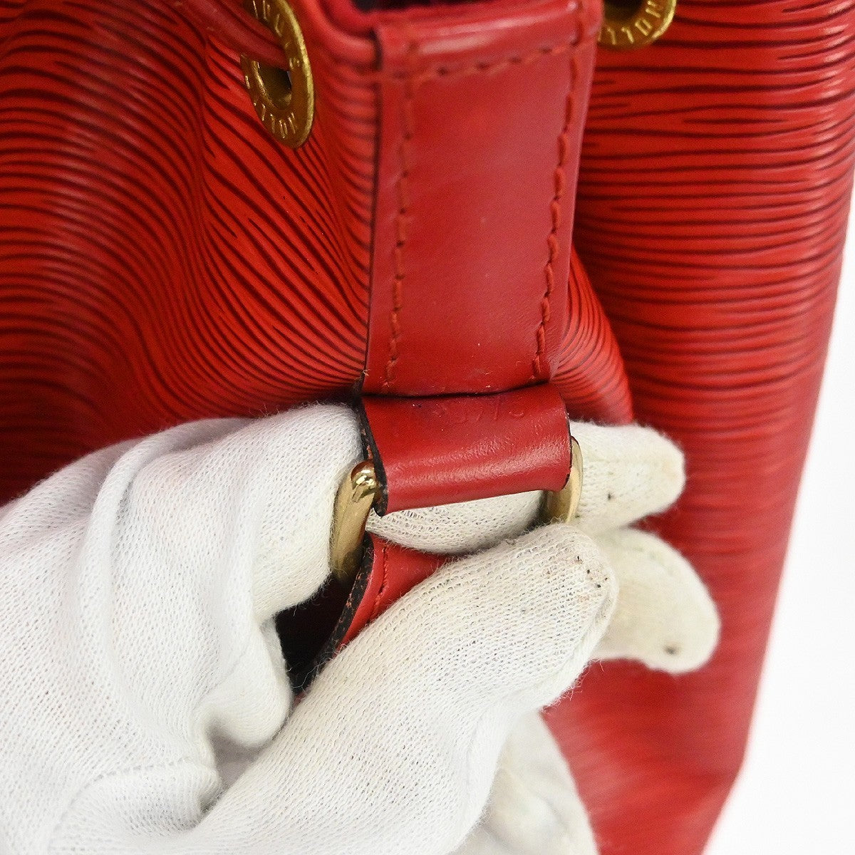 Louis Vuitton Noe Handbag Epi Leather, Red, Leather, Shoulder Bag