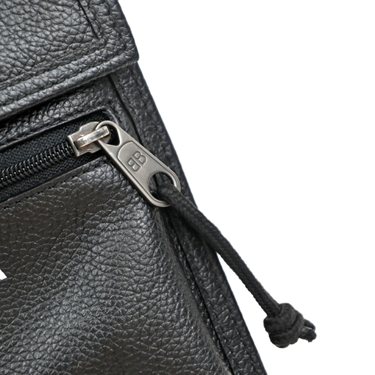 Balenciaga Explorer Strap Pouch Leather, BLACK, LEATHER, Shoulder bag