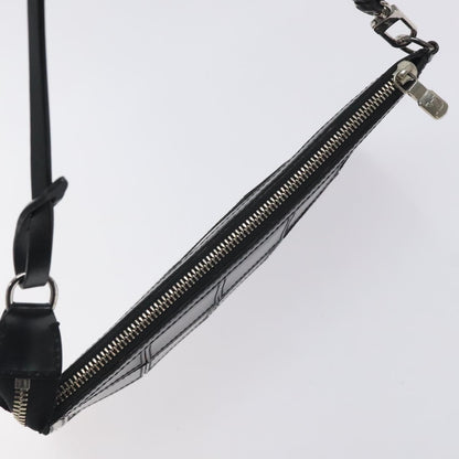 Louis Vuitton Delmonico Pochette Stretch Epi Leather, BLACK, LEATHER, Clutche & pouche