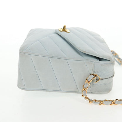 Chanel Vintage Camera bag Suede, BLUE, SUEDE, Crossbody bag