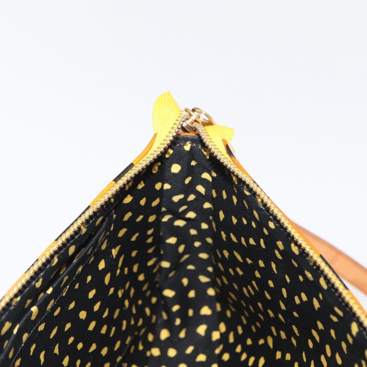 Louis Vuitton Pochette Accessoires NM Kusama Infinity Dots Monogram Vernis, YELLOW, PATENT_LEATHER, Clutche & pouche