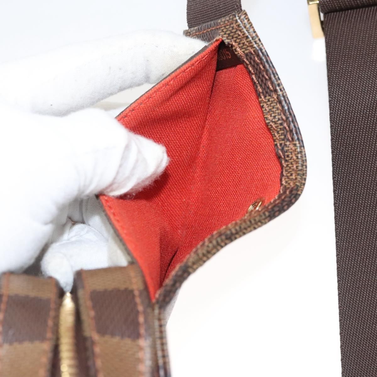 Louis Vuitton Geronimos Waist Bag Damier, BROWN, CANVAS, Shoulder bag