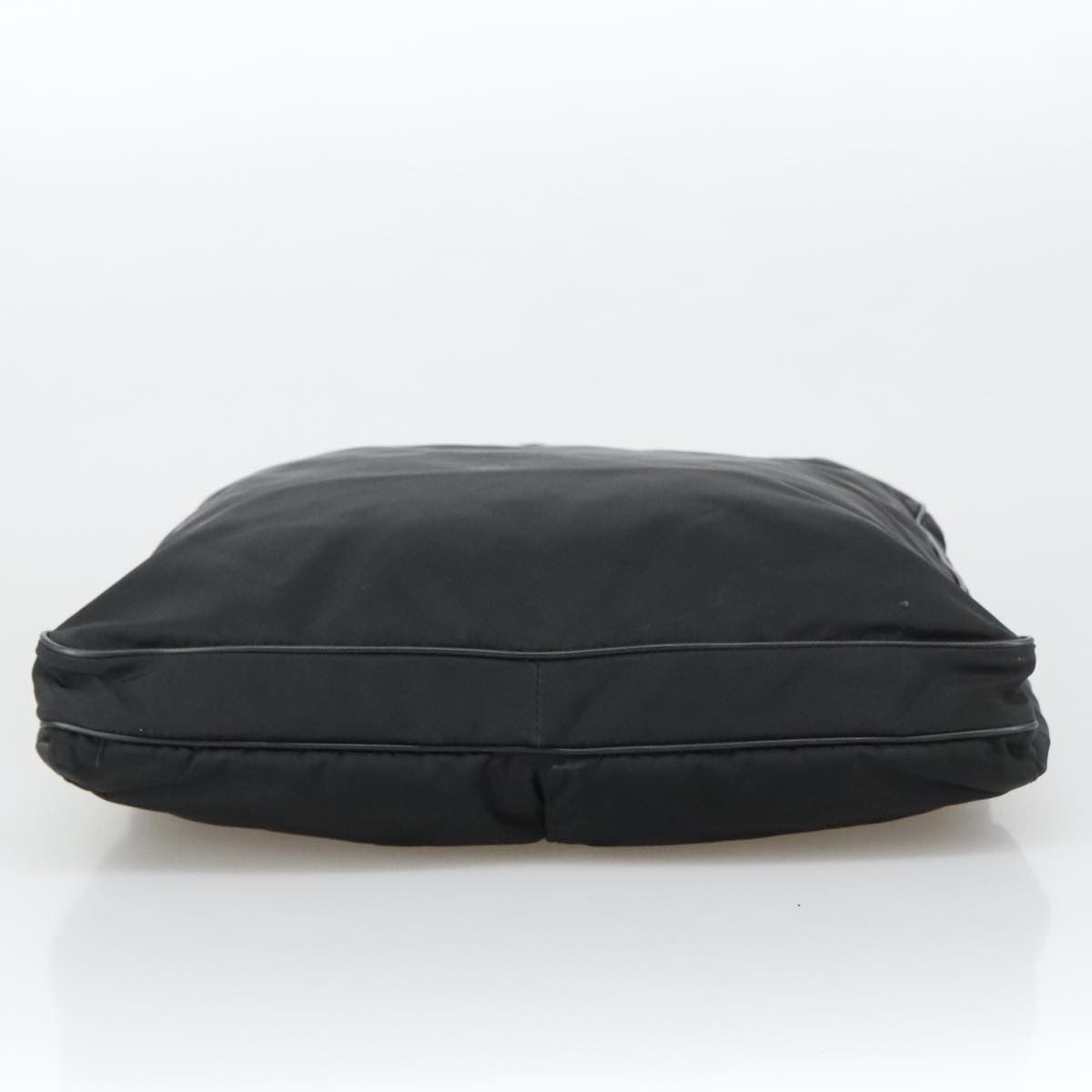 Prada Flat Messenger Bag Tessuto, BLACK, NYLON, Shoulder bag