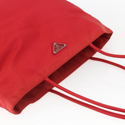 Prada Vintage Zip Tote Tessuto, RED, NYLON, Tote bag