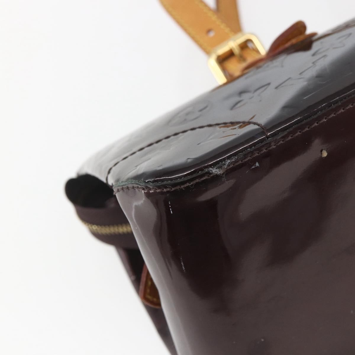 Louis Vuitton Rosewood Avenue Handbag Monogram Vernis, BURGUNDY, PATENT_LEATHER, Shoulder bag