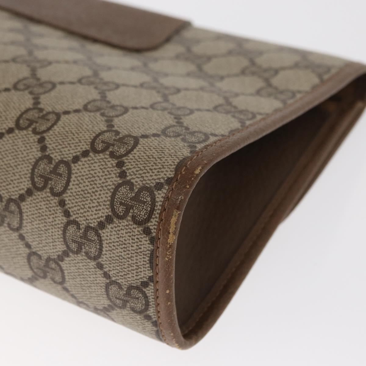 Gucci Vintage old clutch Canvas, BEIGE, PVC, Clutche & pouche