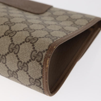 Gucci Vintage old clutch Canvas, BEIGE, PVC, Clutche & pouche