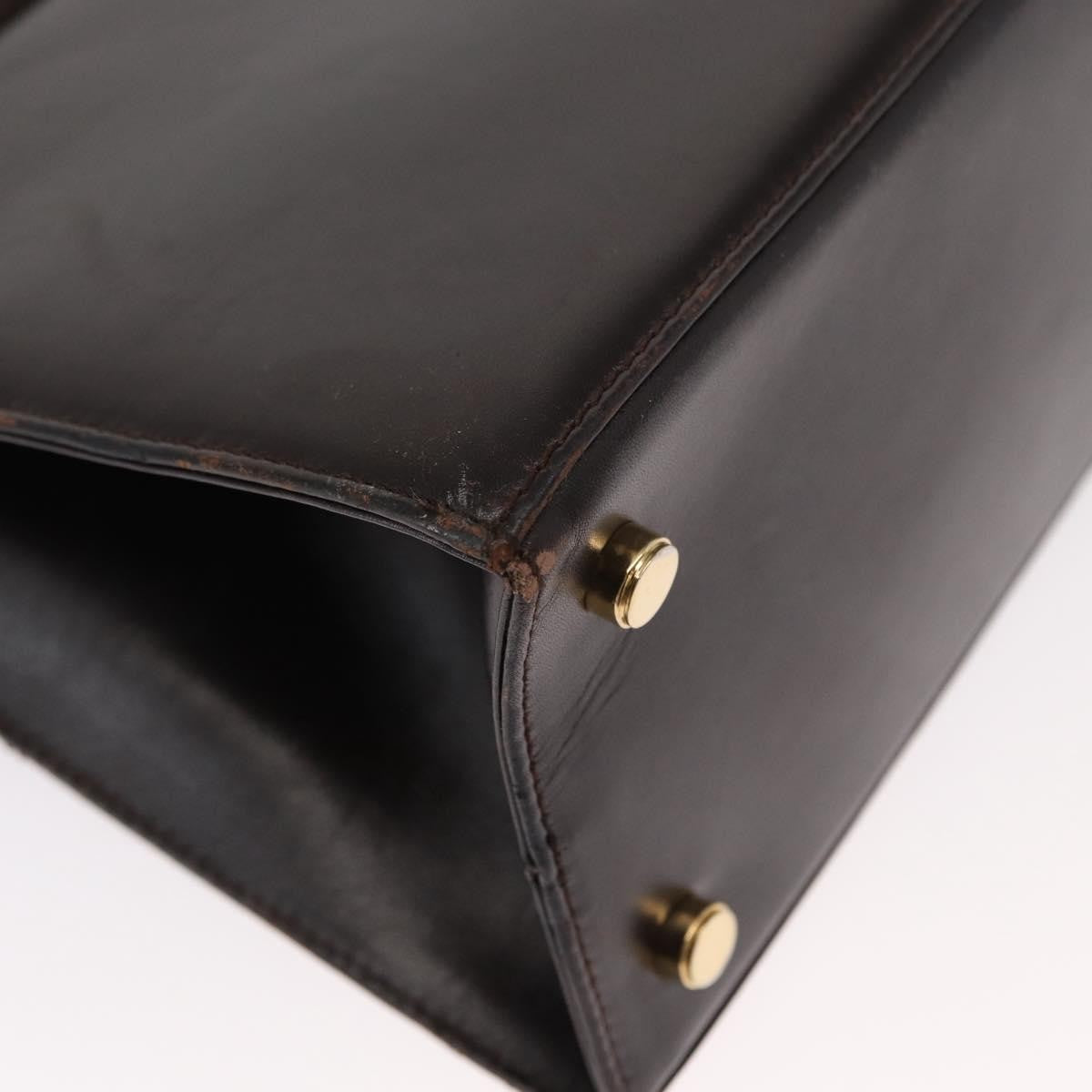 Salvatore Ferragamo Convertible Vara Bow Tote Leather, BROWN, LEATHER, Handbag