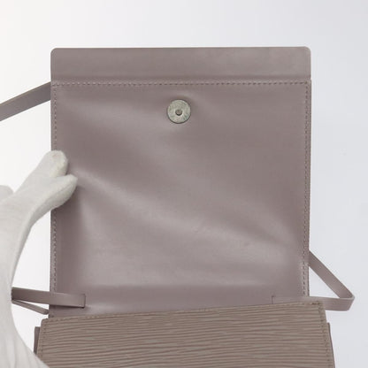 Louis Vuitton Biarritz Shoulder Bag Epi Leather, GRAY, LEATHER, Shoulder bag