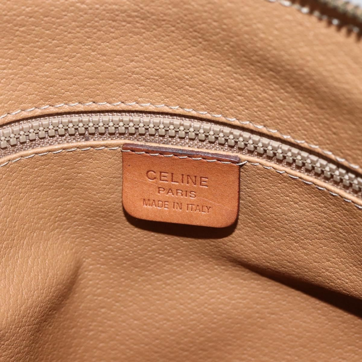 Celine Macadam Handbag Macadam with leather, BROWN, PVC, Handbag