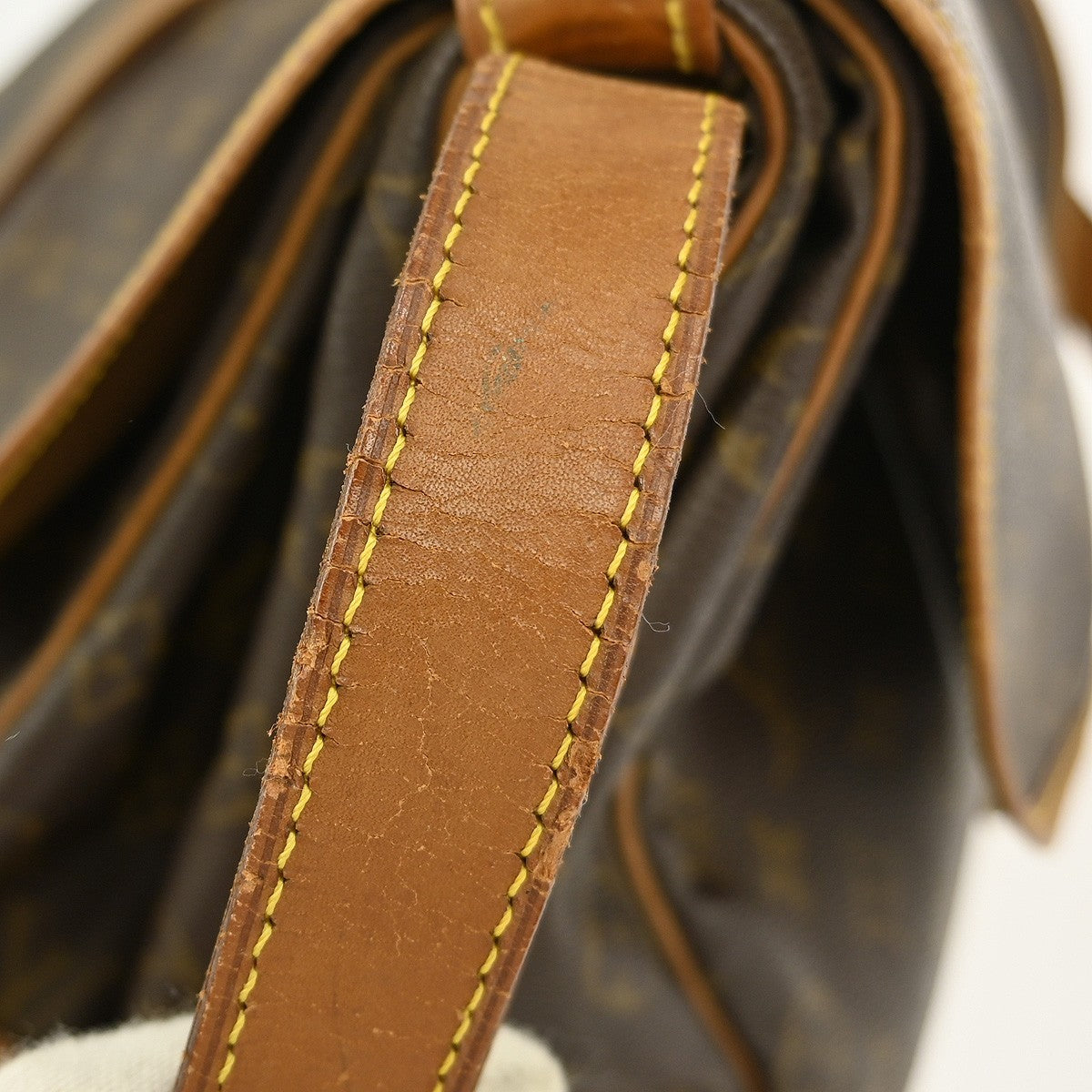 Louis Vuitton Saumur Handbag Monogram Canvas, BROWN, CANVAS, Shoulder bag