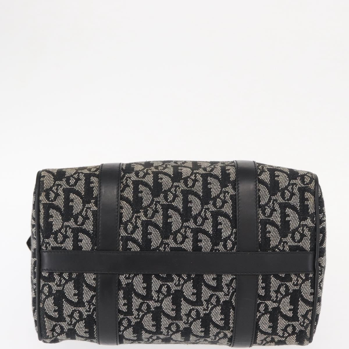 Christian Dior Vintage Trotter Boston Bag Diorissimo Canvas, BLACK, CANVAS, Travel bag