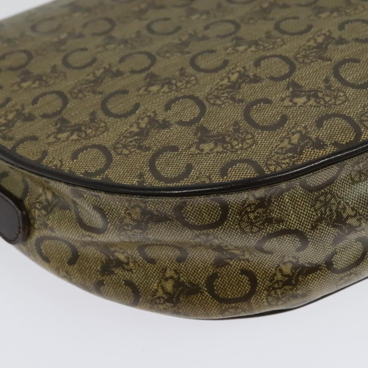 Celine C Sulky Shoulder bag Canvas and Leather, BEIGE, CANVAS, Shoulder bag