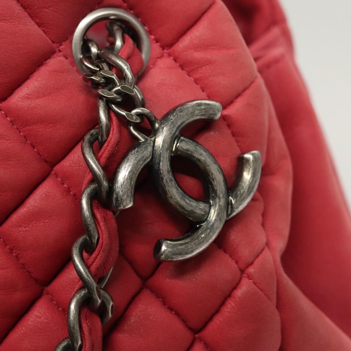 Chanel Matelasse Chain Shoulder Bag Leather, Pink, Leather, Handbag