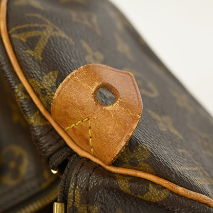 Louis Vuitton Speedy Handbag Monogram Canvas, BROWN, CANVAS, Handbag