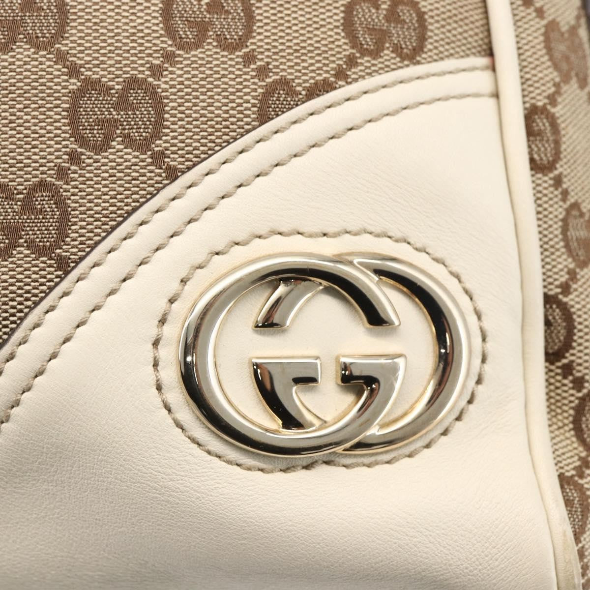 Gucci New Britt Boston Bag GG Canvas, BEIGE, CANVAS, Travel bag