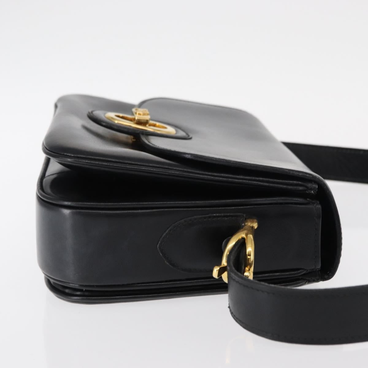 Celine Horse Carriage Shoulder bag Leather, BLACK, LEATHER, Shoulder bag