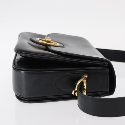Celine Horse Carriage Shoulder bag Leather, BLACK, LEATHER, Shoulder bag