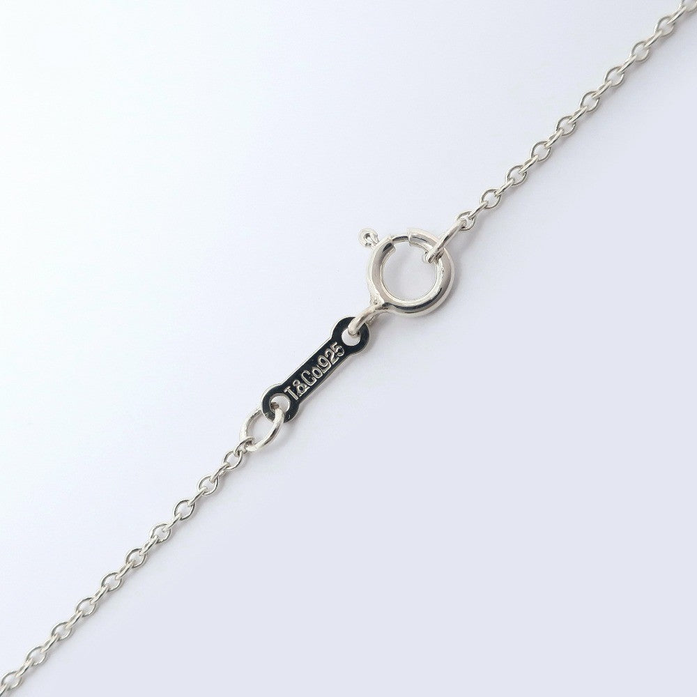 Tiffany & Co. Elsa Peretti Open Heart Pendant Necklace Sterling Silver, SILVER, SILVER, Necklace