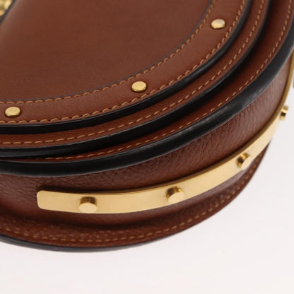 Chloe Nile Crossbody Bag Leather, BROWN, LEATHER, Crossbody bag