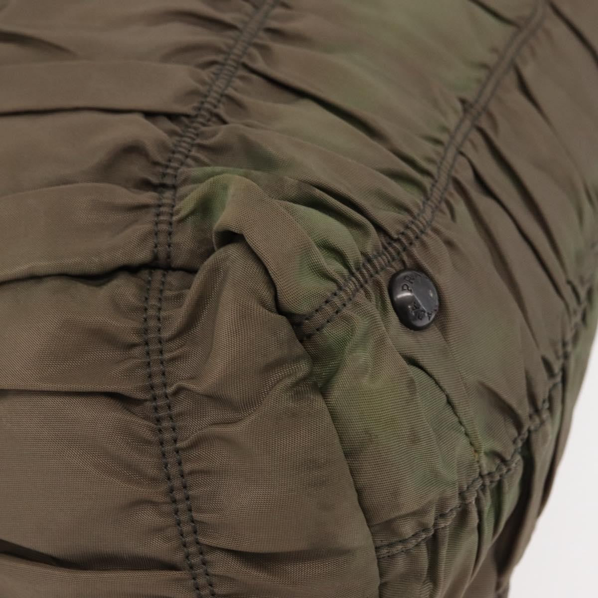 Prada Gaufre Convertible Hobo Tessuto, GRAY, NYLON, Shoulder bag