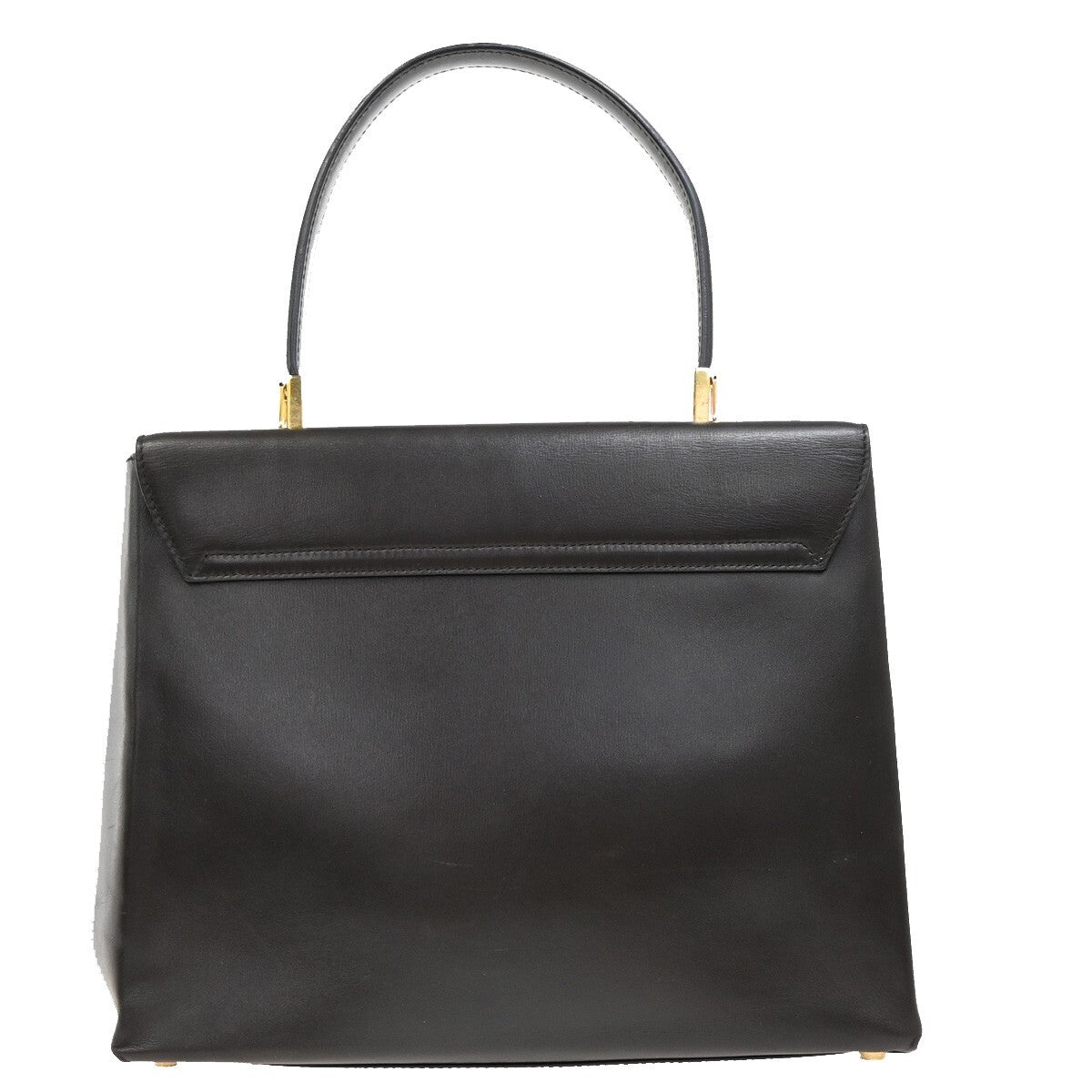 Salvatore Ferragamo Gancini Convertible Top Handle Bag Leather, BROWN, LEATHER, Handbag