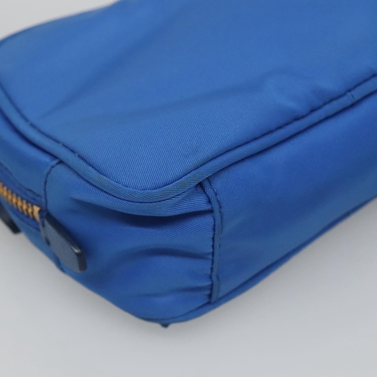 Prada Bow Camera Crossbody Bag Tessuto, BLUE, NYLON, Shoulder bag