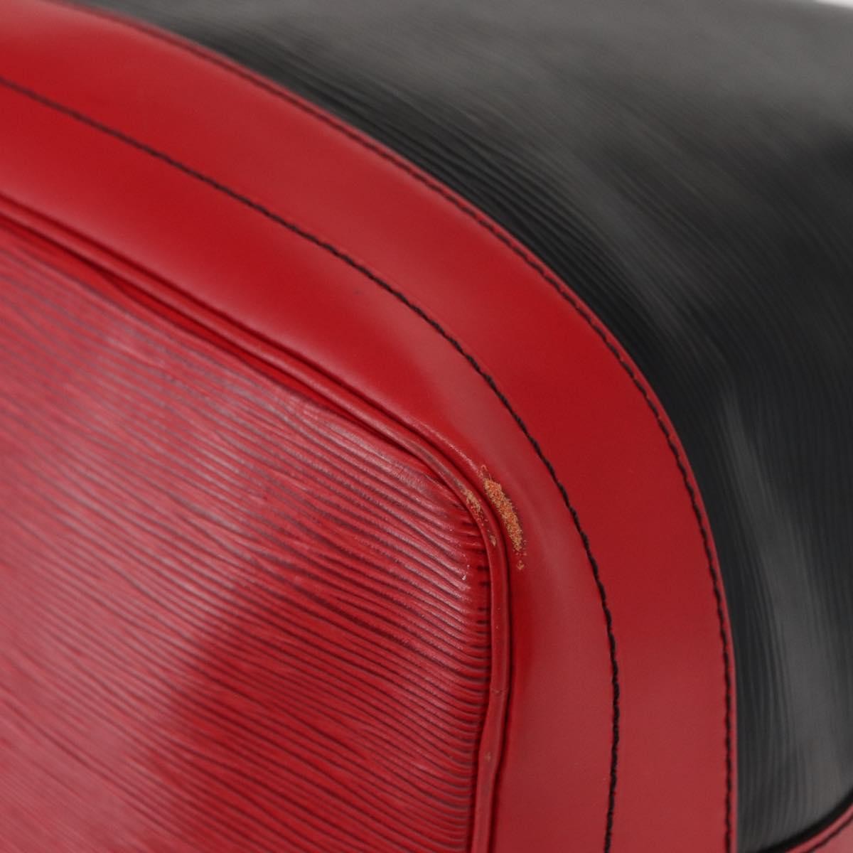 Louis Vuitton Bicolor Noe Handbag Epi Leather, BLACK, LEATHER, Shoulder bag