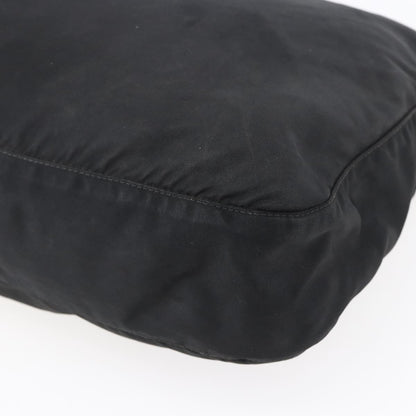 Prada Front Pocket Messenger Bag Tessuto, BLACK, NYLON, Shoulder bag