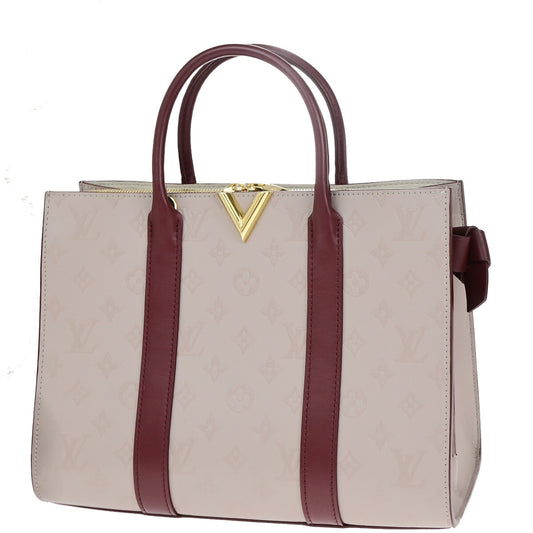 Louis Vuitton Very Tote Monogram Leather, BEIGE, LEATHER, Tote bag