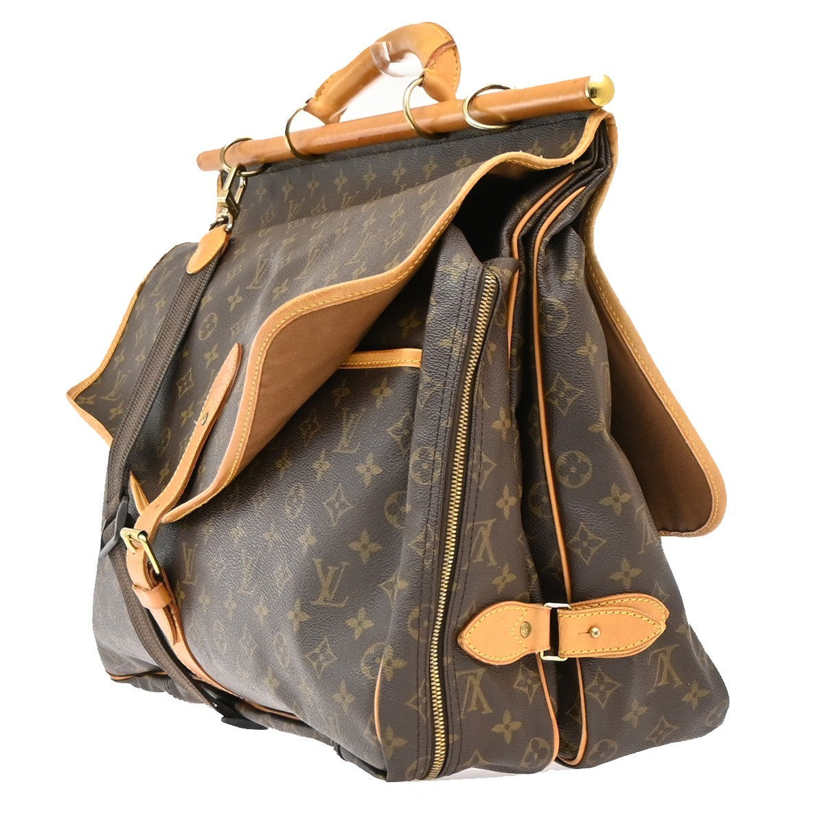 Louis Vuitton Sac Chasse Hunting Bag Monogram Canvas, Brown, Canvas, Travel Bag