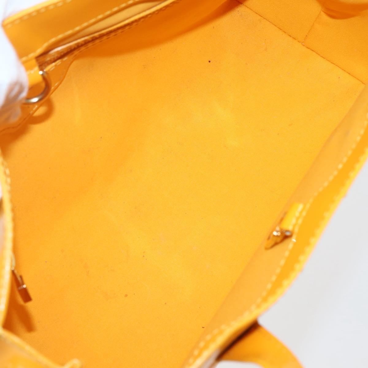 Louis Vuitton Wilshire Handbag Monogram Vernis, YELLOW, PATENT_LEATHER, Handbag