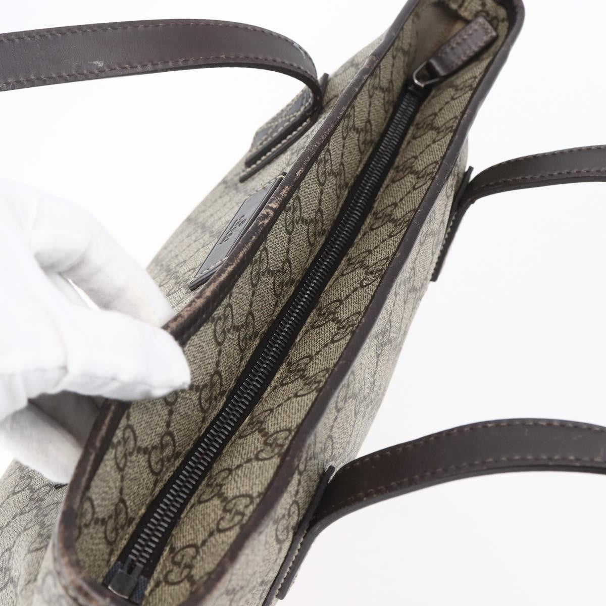 Gucci Plus Tote GG Coated Canvas with Leather, BEIGE, CANVAS, Tote bag